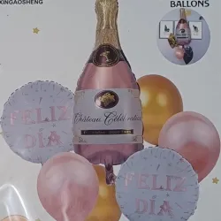 SET GLOBO 7 PZAS BOTELLA