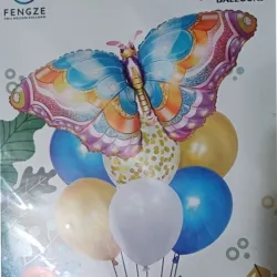 SET GLOBO 7 PZAS MARIPOSA 1M6L