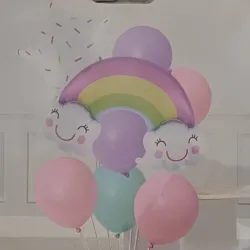 SET GLOBO 8 PZAS LLUVIA DE AMOR 2M6L