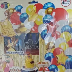 SET GLOBO 87 PZAS PRINCESA BELLA Y BESTIA