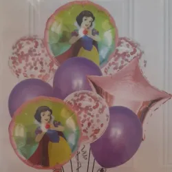 SET GLOBO 9 PZAS BLANCA NIEVE 3M6L