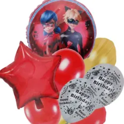 SET GLOBO 9 PZAS LADYBUG 2M7L