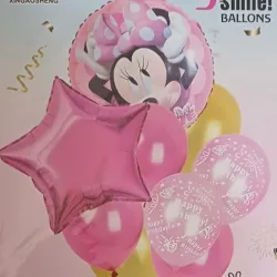 SET GLOBO 9 PZAS MINNIE 2M7L
