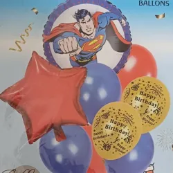 SET GLOBO 9 PZAS SUPERMAN 2M7L