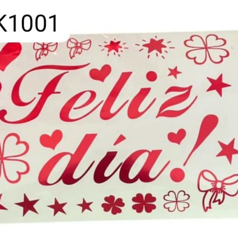 STICKER GRANDE PARA GLOBOS HBD, FC, TE AMO