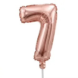 TOPPER GLOBO MET # 7 ROSAGOLD