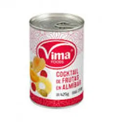 Frutas enlatadas con almibar