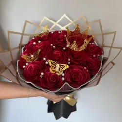 Ramo Glamour de Rosas Rojas