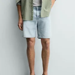 Bermuda Zara de mezclilla