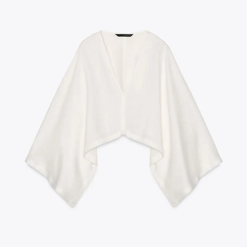 Blusa Zara de lino