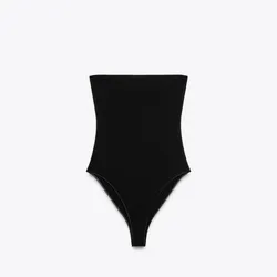 Body strapless Zara negro