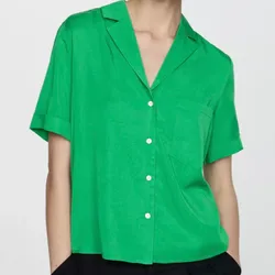 Camisa mango verde