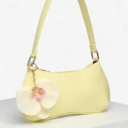 Carterita amarilla con detalle de margarita