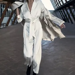 Mono pantalón Zara de satén