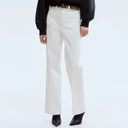 Pantalón blanco H&M patas anchas