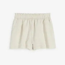 Shorts H&M beige con bolsillo a los lados 