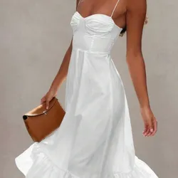 Vestido de tirantes blancos