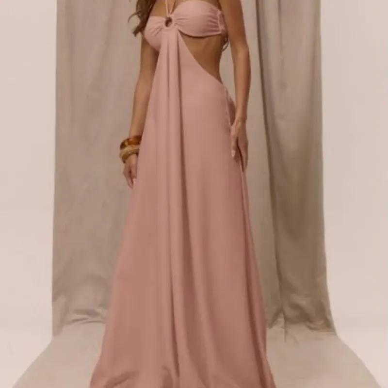 Vestido rosa palo