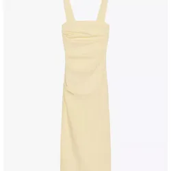 Vestido Zara amarillo abierto a un lado