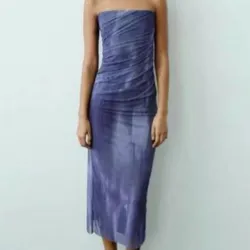 Vestido Zara azul
