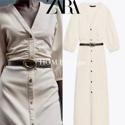 Vestido Zara de lino
