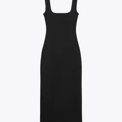 Vestido Zara negro ajustado al cuerpo
