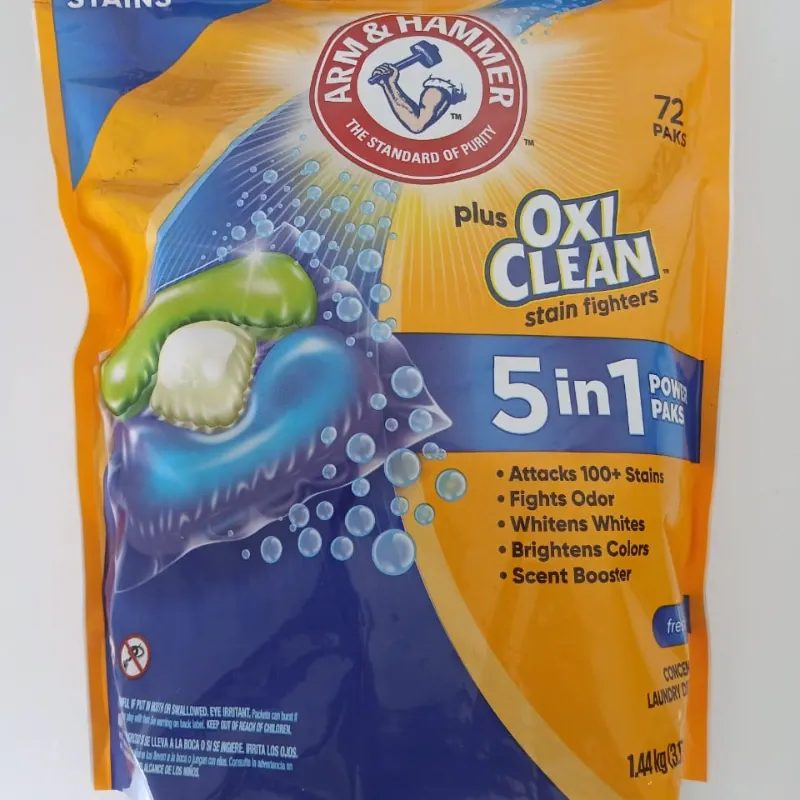 72 cápsulas Oxi clean 5 en 1