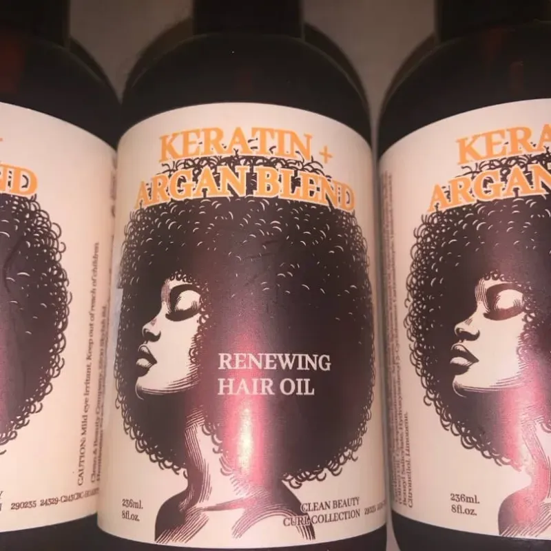 Aceite con Keratin +argan