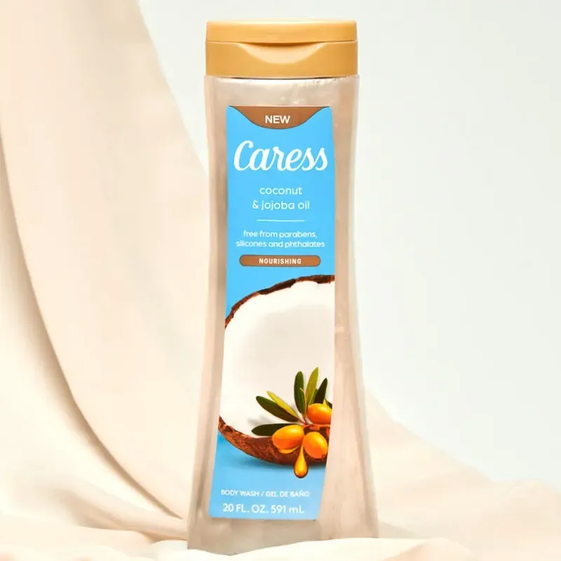 Caress Coconut & Jojoba Oil. Gel de baño