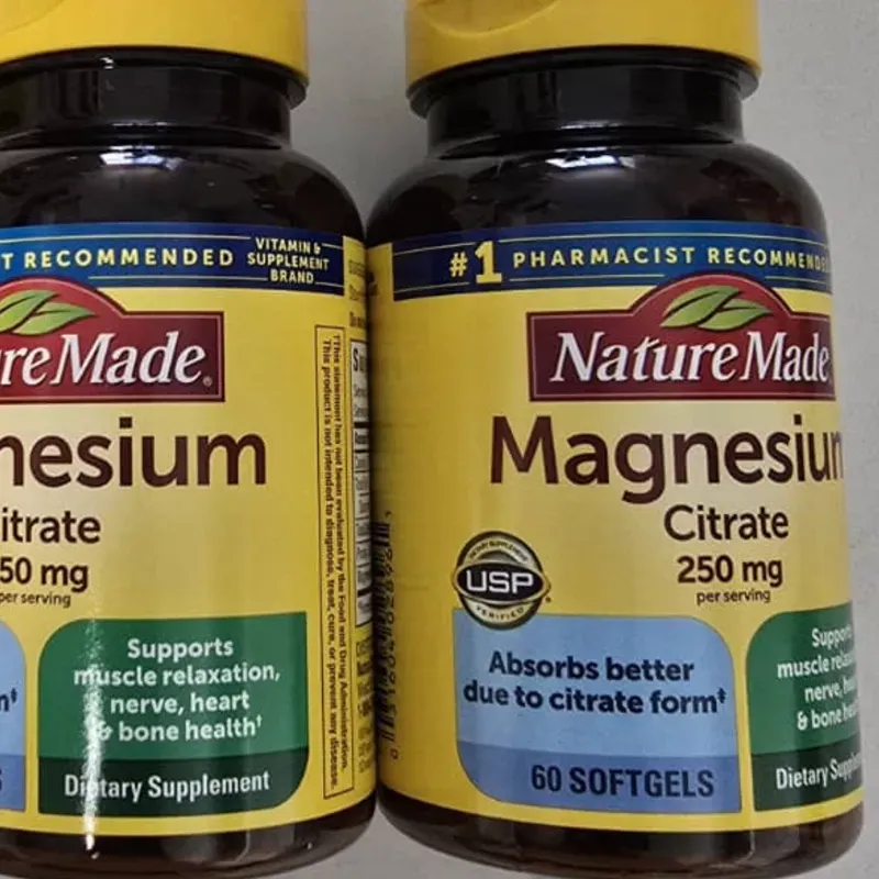 Citrato de magnesio 60 cápsulas