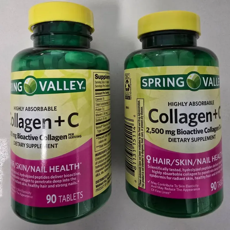 Colágeno +VitC 90 cápsulas Spring Valley