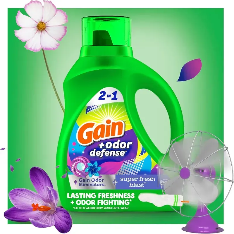 Detergente Líquido Gain +odor defense 2.6L