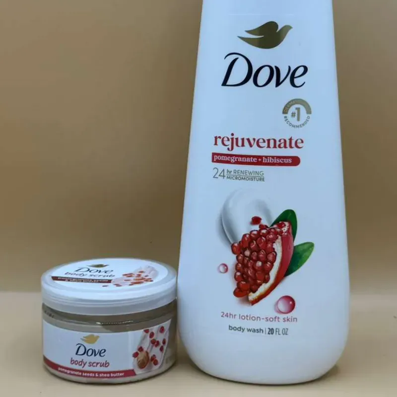 Dove gel de baño y exfoliante