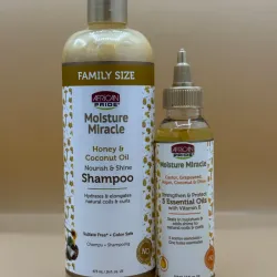 Moisture Miracle de African Pride: un champú y aceite