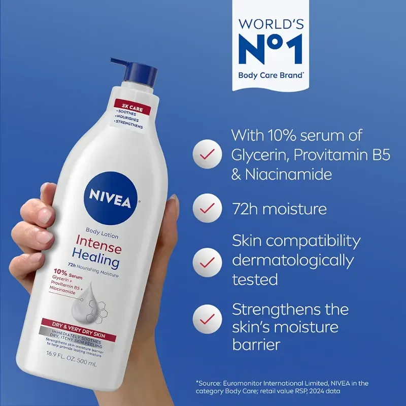 Nivea locion corporal intense healing