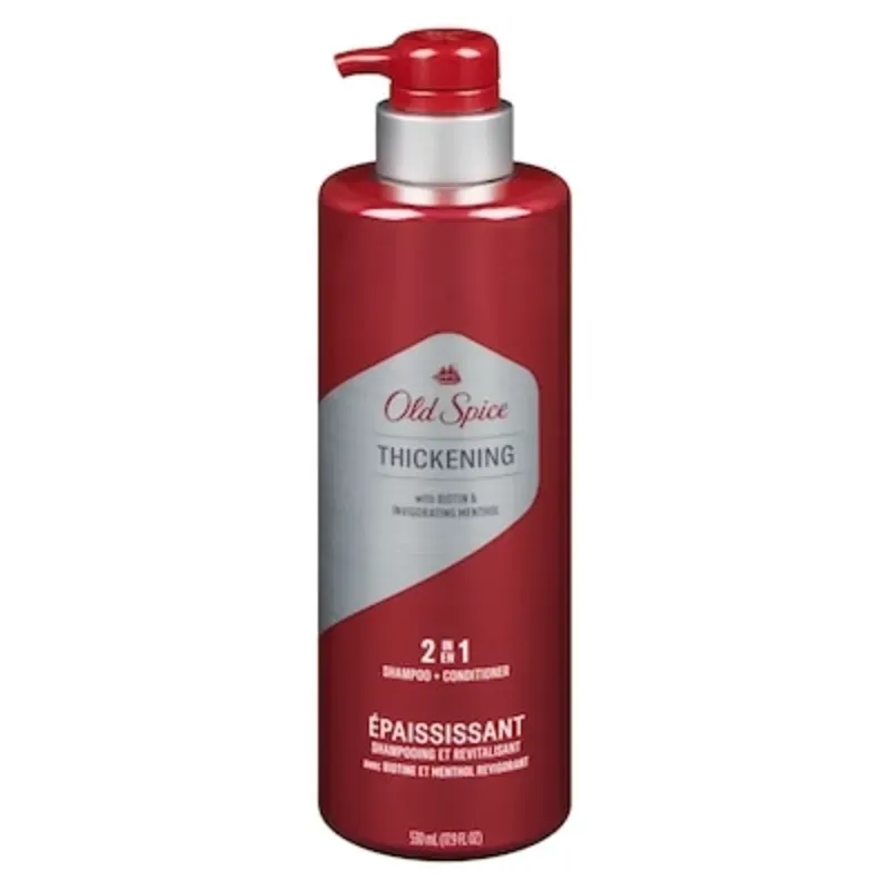 Old Spice 2 en 1 con biotina y menthol 530ml
