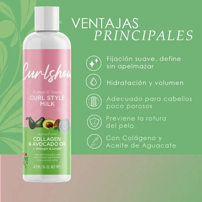 ORS Curlshow Leche para cabello rizado -