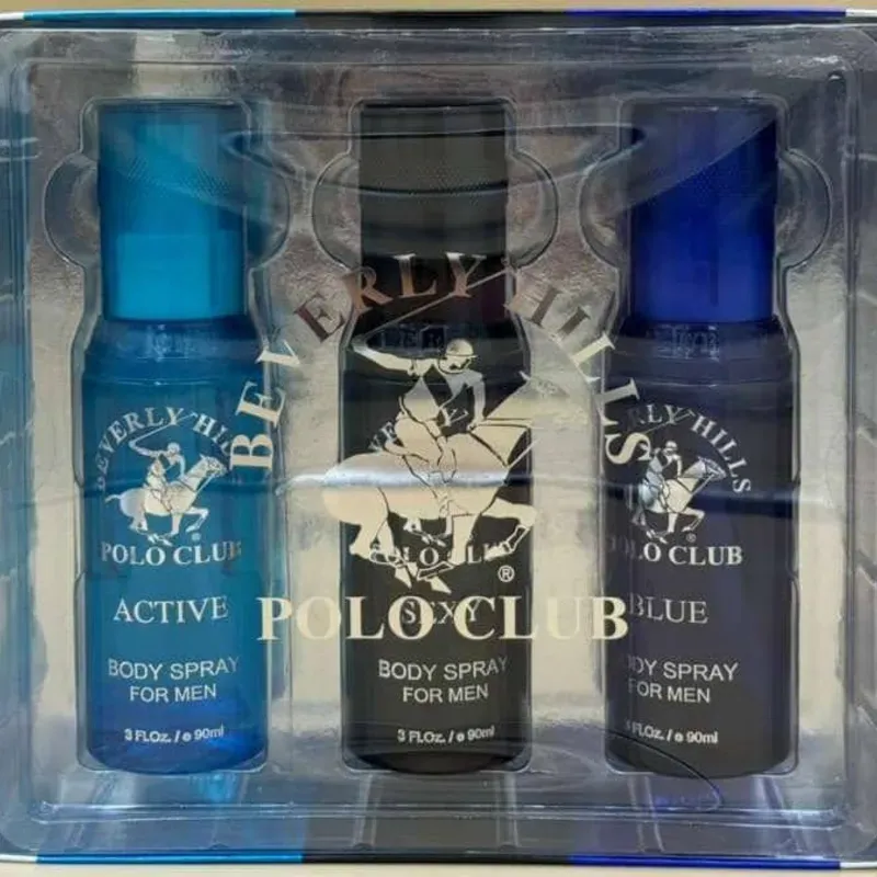 Set 3 Body Spray Polo para Hombres 