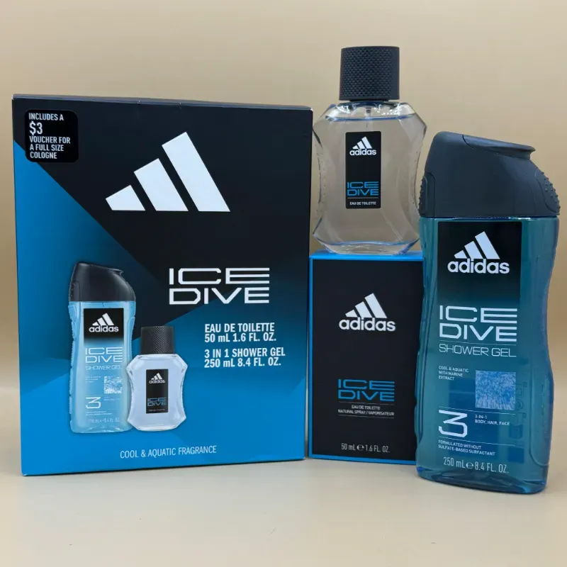 Set Adidas Gel de baño 3 en 1 y eau de toilette 