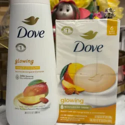 Set Dove Gel de baño y pack de 6 jabones