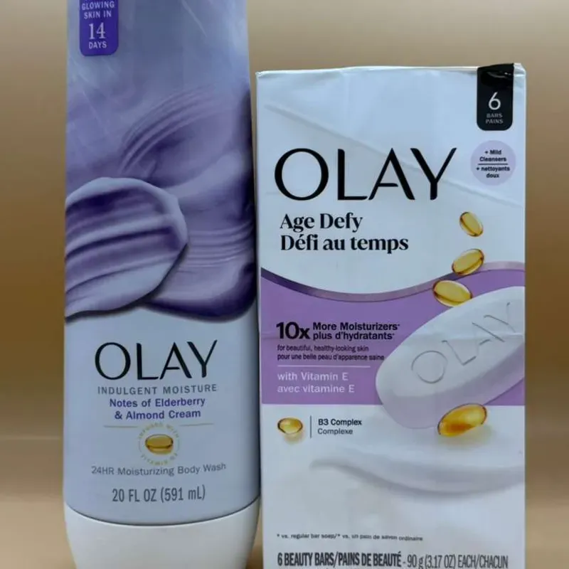 Set Olay gel de baño y jabones