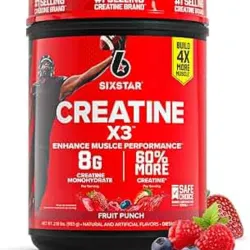 Six Star Monohidrato de creatina en polvo, X3