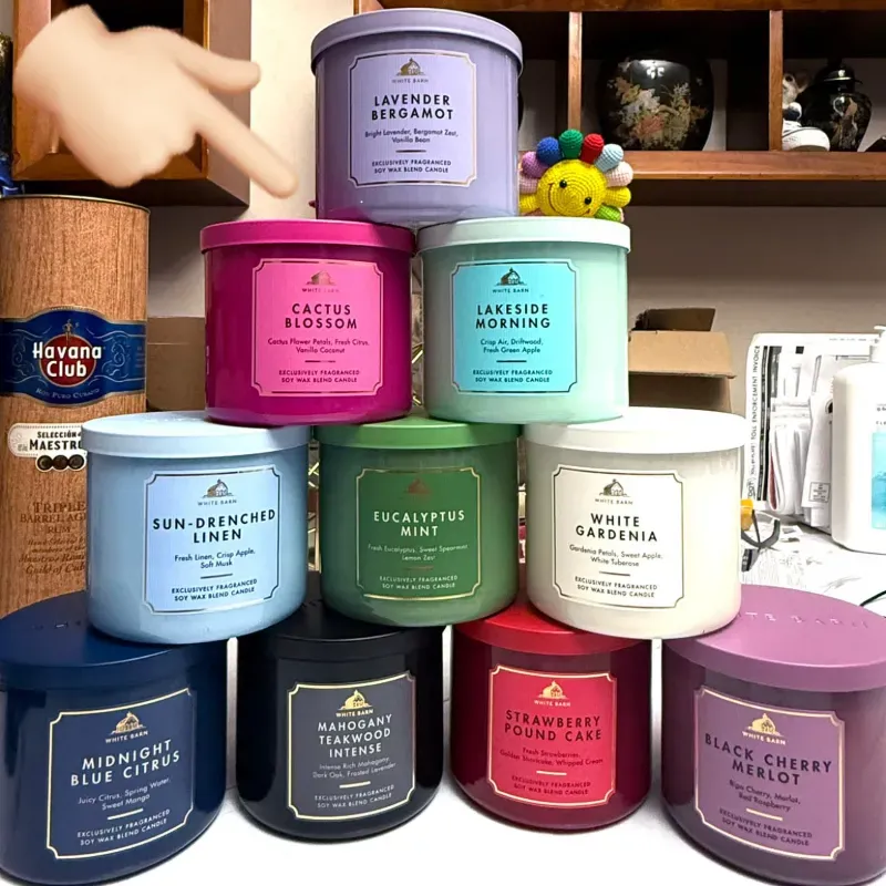 Velas aromàticas de 3 mechas