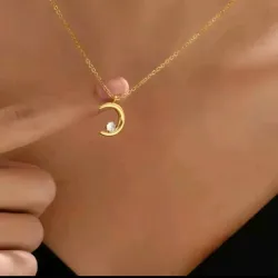 Cadena con Luna y Circonia