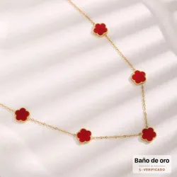 Cadena VC roja y dorada