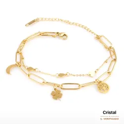 Manilla doble con colgantes