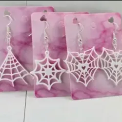 Pendientes de telaraña 