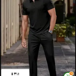 conjunto de pantalon y pulover (blanco y negro)