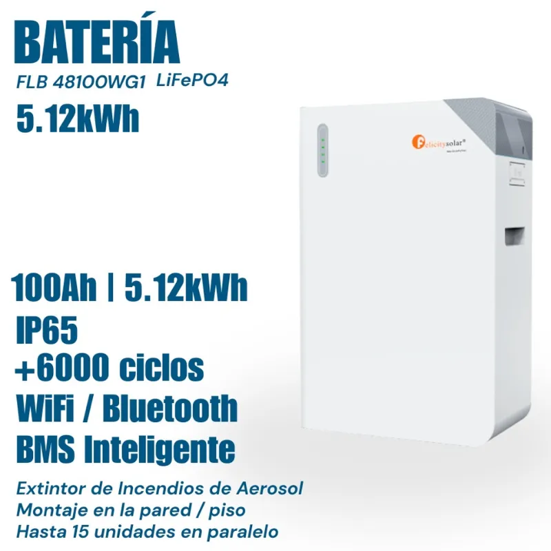 Batería de Litio Felicity Solar FLB48100WG1