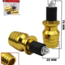 EXTENSION MANUBRIO PARA MOTO DORADO 2PZAS/SET TAEKO